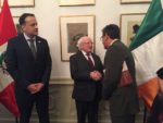 CIP expresó agradecimiento a Presidente de Irlanda por apoyo institucional