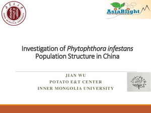 Investigation of Phytophthora infestans population structure in China.