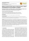Effects of salt and water stress on leaf production, Sodium and Potassium Ion accumulation in soybean.