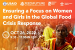 Ensuring a focus on women and girls in the global food crisis response