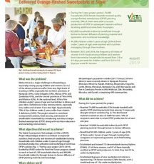 Viable Sweetpotato Technologies in Africa (VISTA) Mozambique delivered orange-fleshed sweetpotato at Scale.