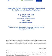 Biodiverse and nutritious potato improvement across Peru, Nepal, and Bhutan. Final results report.