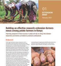 Building an effective research-extension-farmers nexus among potato farmers in Kenya