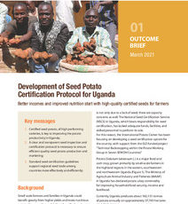 Development of Seed Potato Certification Protocol for Uganda. Outcome Brief 01