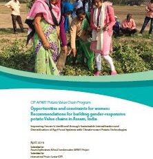 Opportunities and constraints for women: Recommendations for building gender responsive potato value chains in Assam, India.