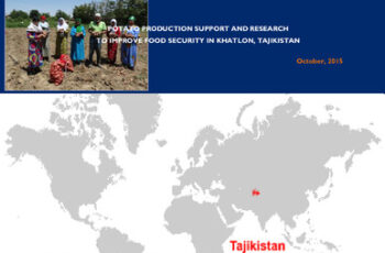 Research on local seed potato value chain gaps and bottlenecks in Tajikistan. Potato production support and research to improve food security in Khatlon, Tajikistan