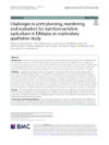 Challenges to joint planning, monitoring, and evaluation for nutrition-sensitive agriculture in Ethiopia: an exploratory qualitative study