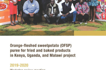 Orange‐fleshed sweetpotato (OFSP) puree for fried and baked products in Kenya, Uganda, and Malawi project. 2019‐2020 Workplan review meeting.