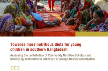 Toward more nutritious diets for young children in southern Bangladesh: Assessing the contribution of Community Nutrition Scholars and identifying constraints to utilization of orange-fleshed sweetpotato