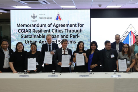 CGIAR Resilient Cities Initiative and local government of Quezon City sign historic memorandum of agreement in commemoration of World Food Day