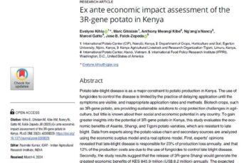 Ex ante economic impact assessment of the 3R-gene potato in Kenya